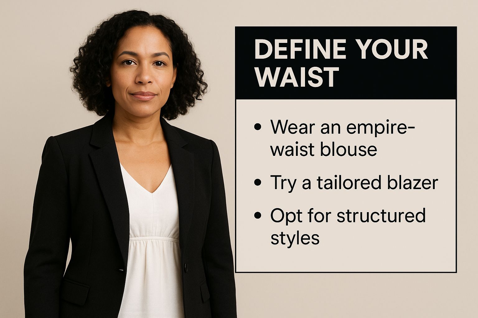 Infographic about how to dress for your body type