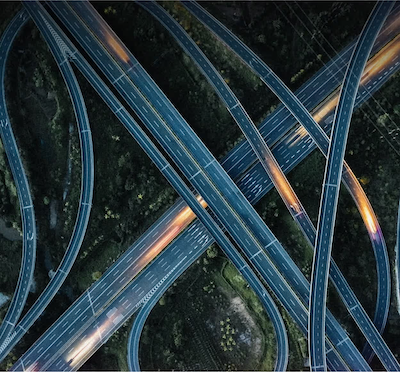 Aerial Perspective of the Expressway