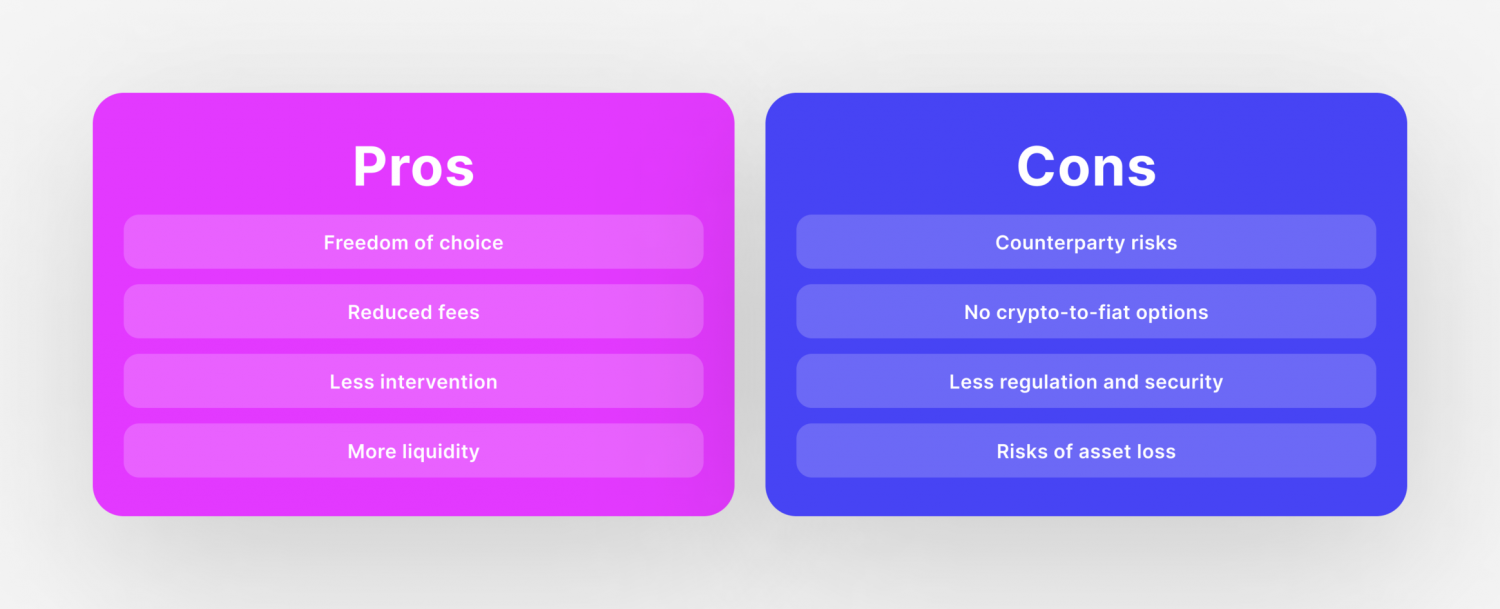 benefits and drawbacks of crypto swaps