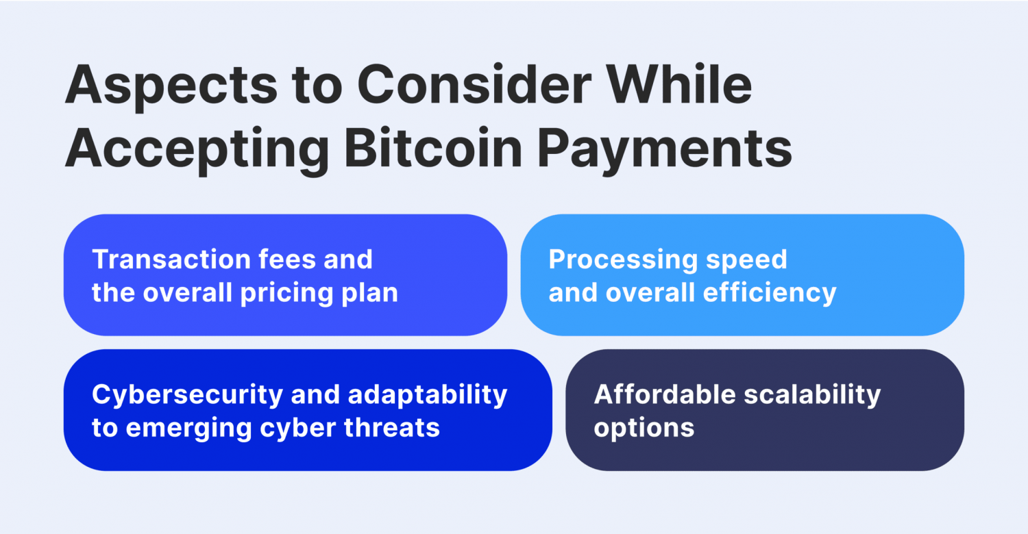 Aspects to Consider while Accepting Bitcoin Payment