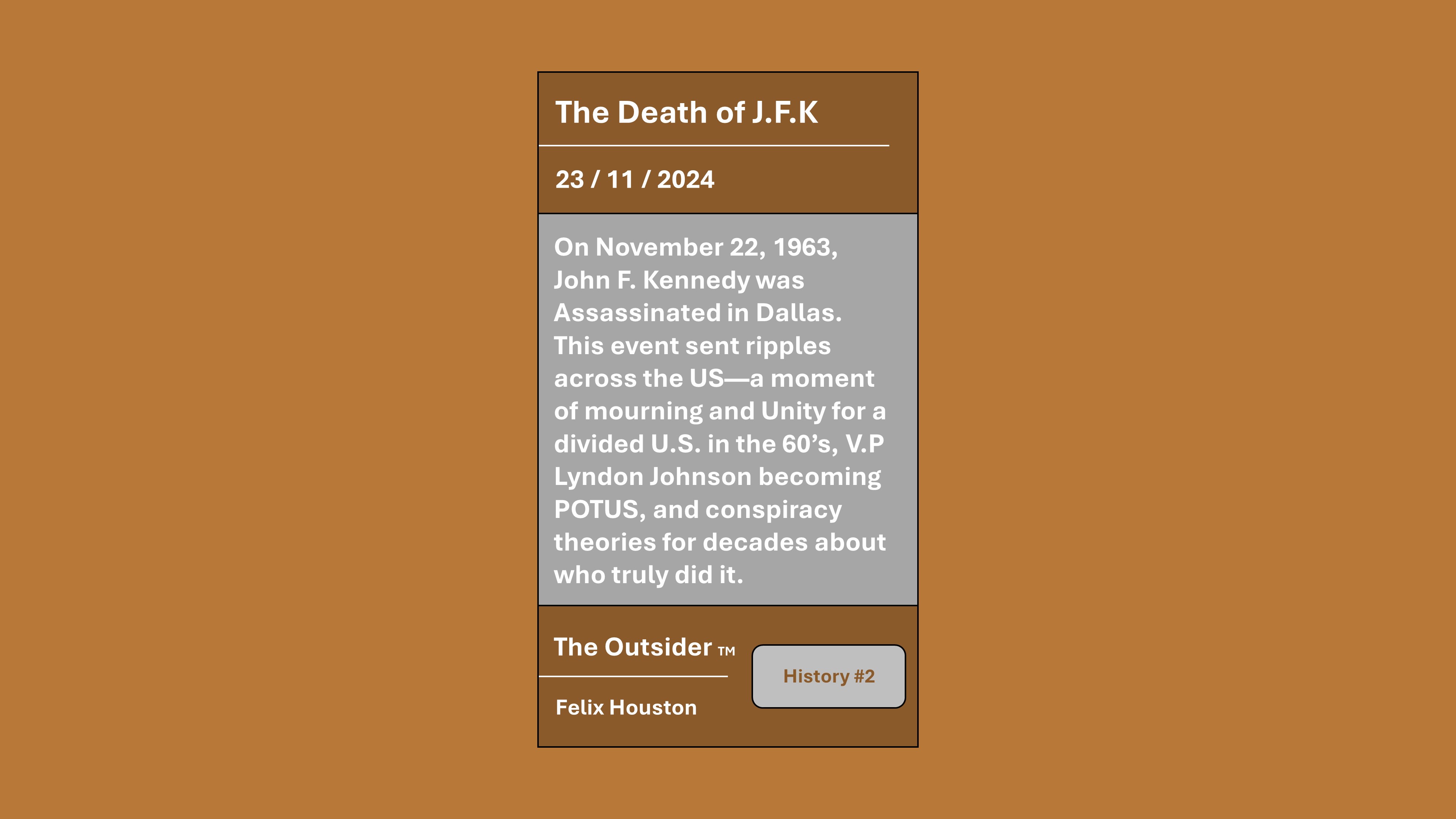 The Death of J.F.K