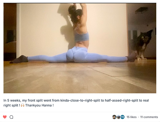 Circus Stretching program front split huge progress