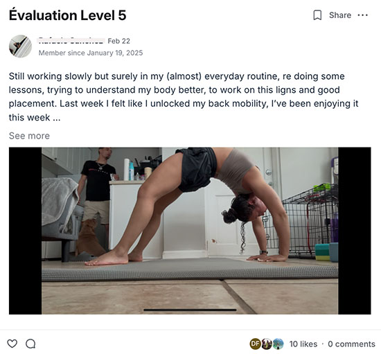 Circus Stretching program bridge win