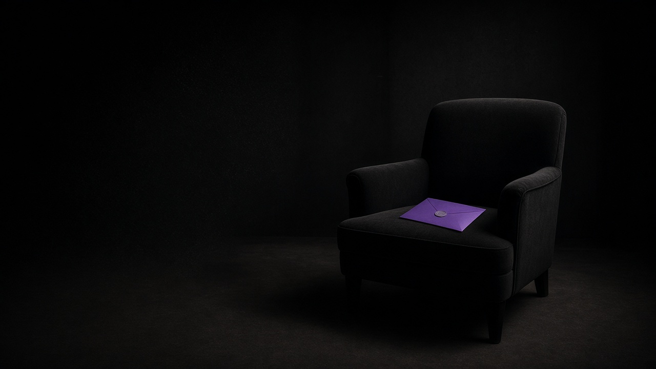 Empty chair with closed sealed not-yet CAIO mandate - Motto x Beyond Chiefs