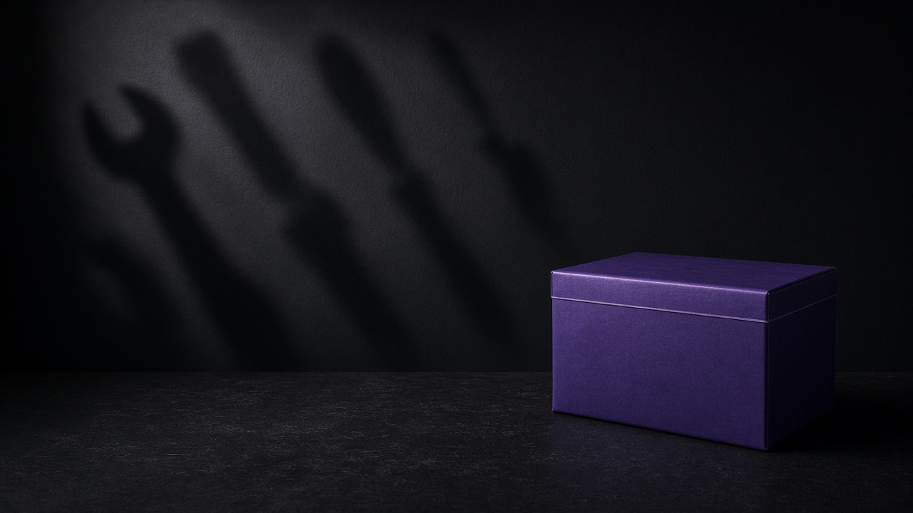 Shadow silhouette tools beside sealed AI org mandate - Motto x Beyond Chiefs