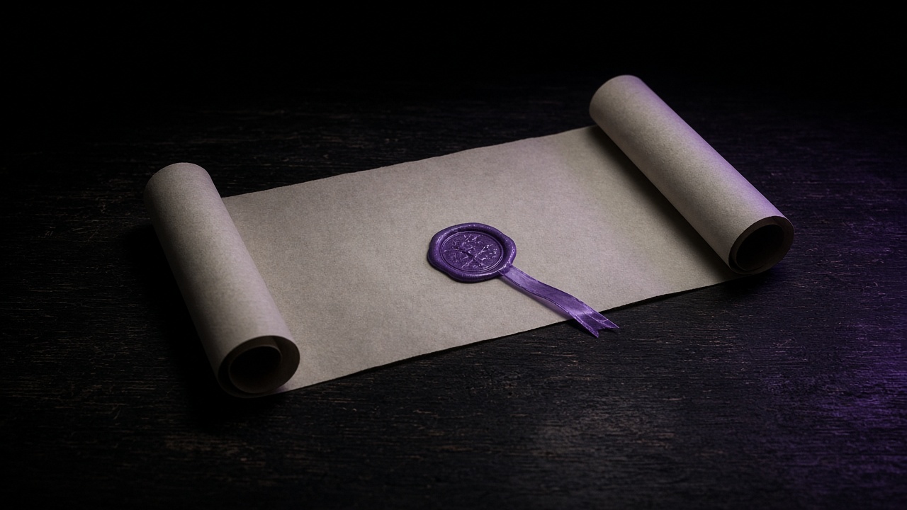 Empty charter folder with sealed board AI-committee mandate - Motto x Beyond Chiefs