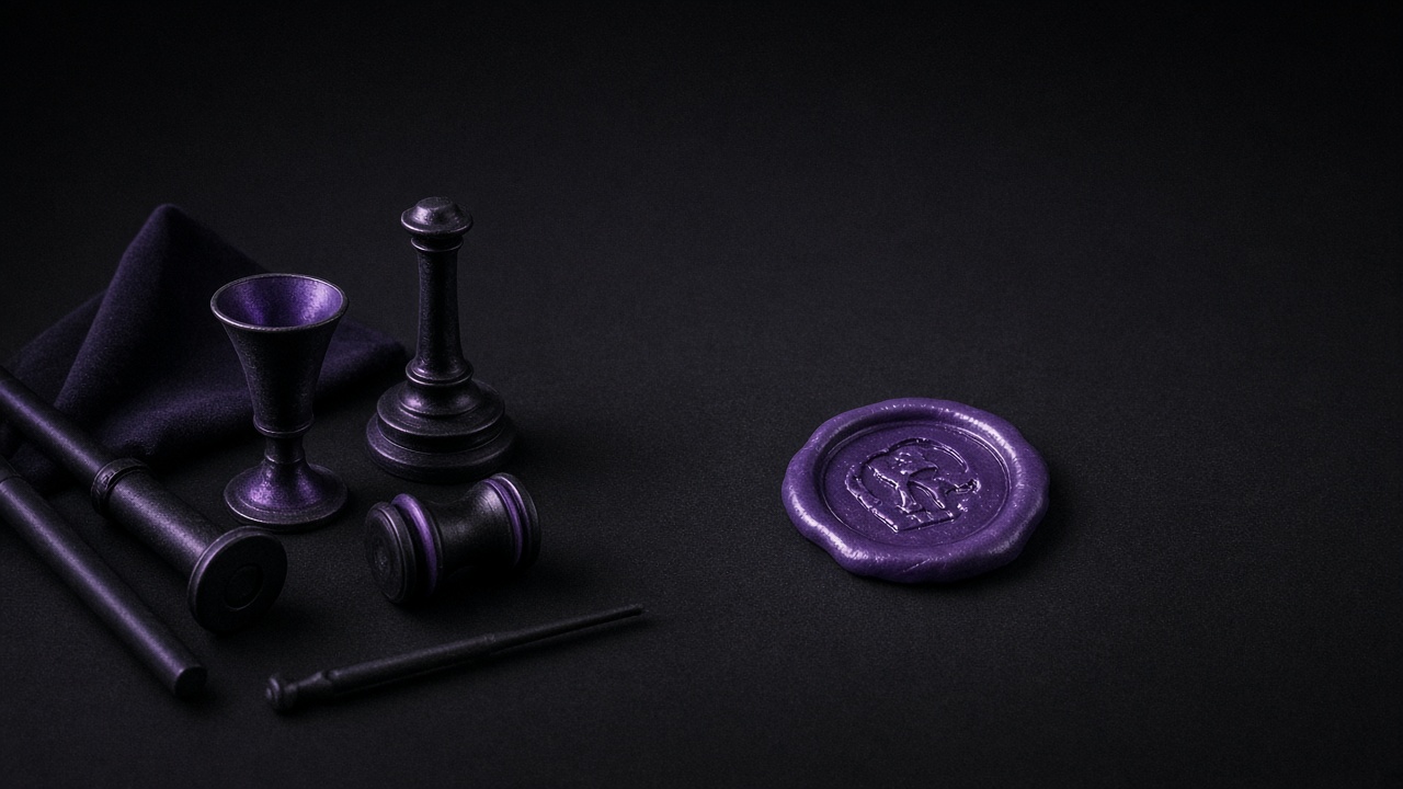 Empty method toolkit with sealed wax seal instead of name list - Motto x Beyond Chiefs