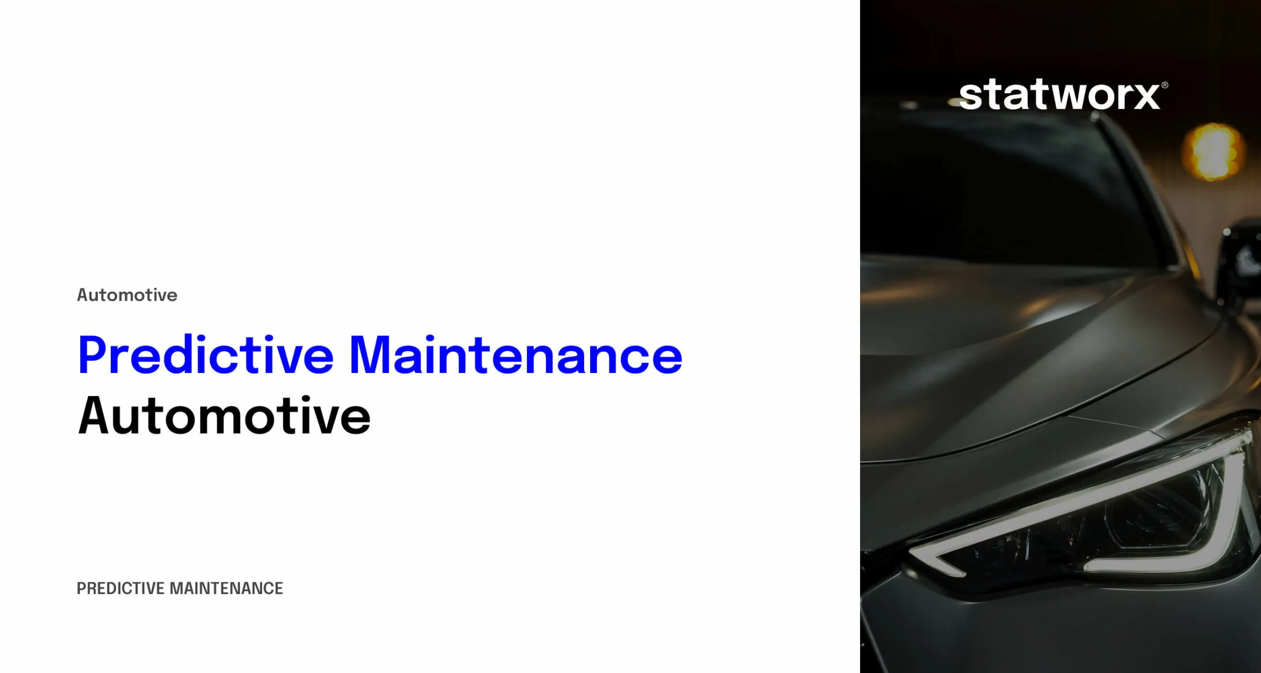 Predictive Maintenance in Automotive