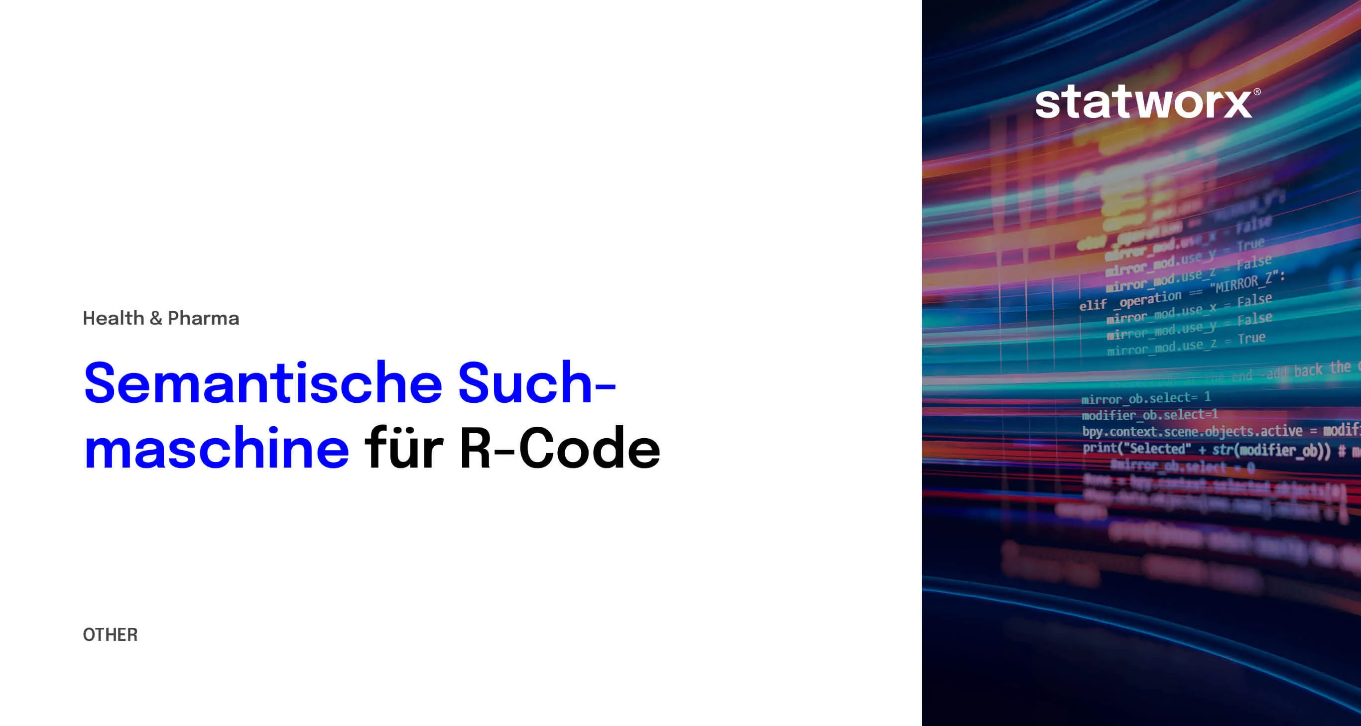 Semantische Suchmaschine für R-Code