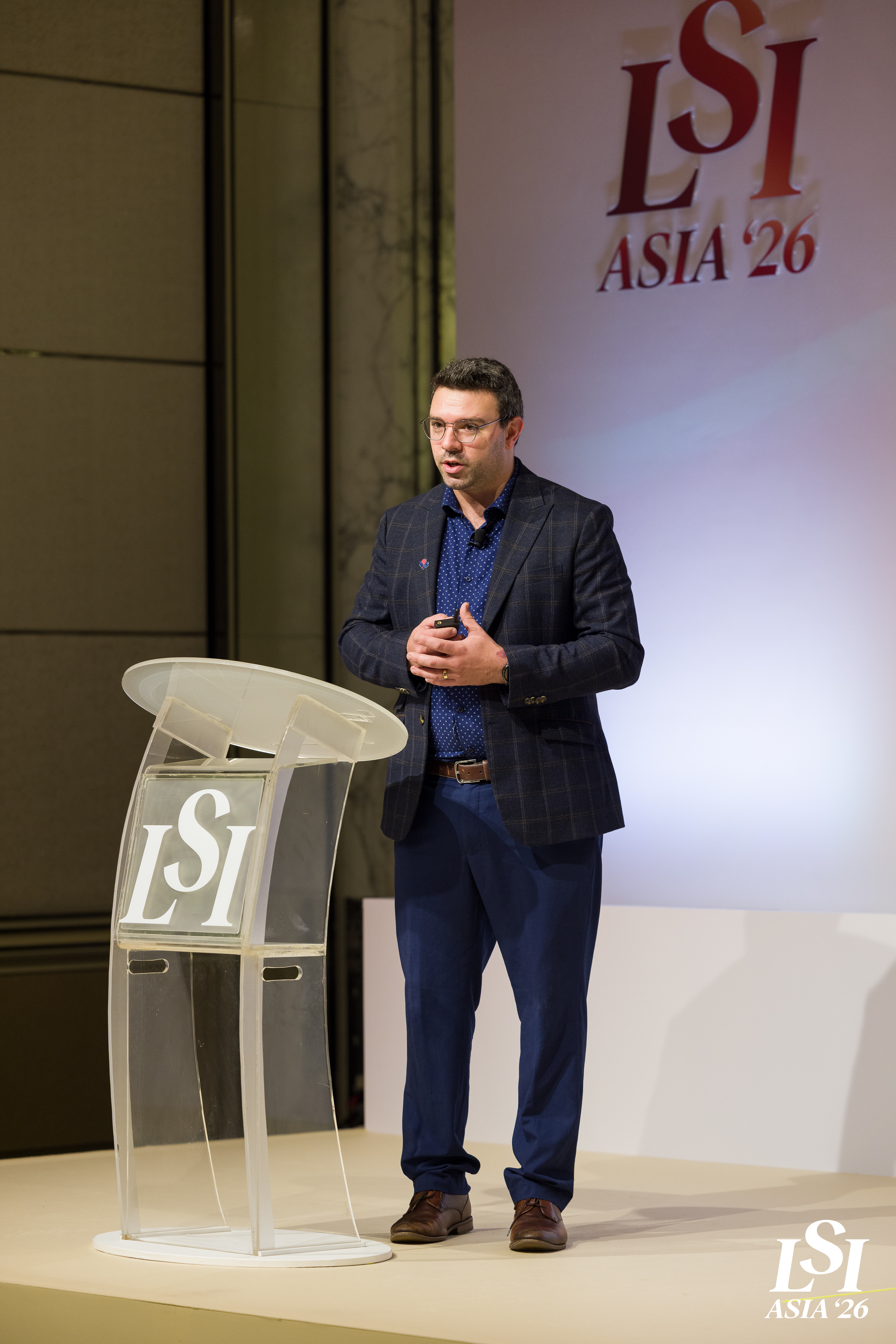 Michael Challenor presenting at LSI Asia 26