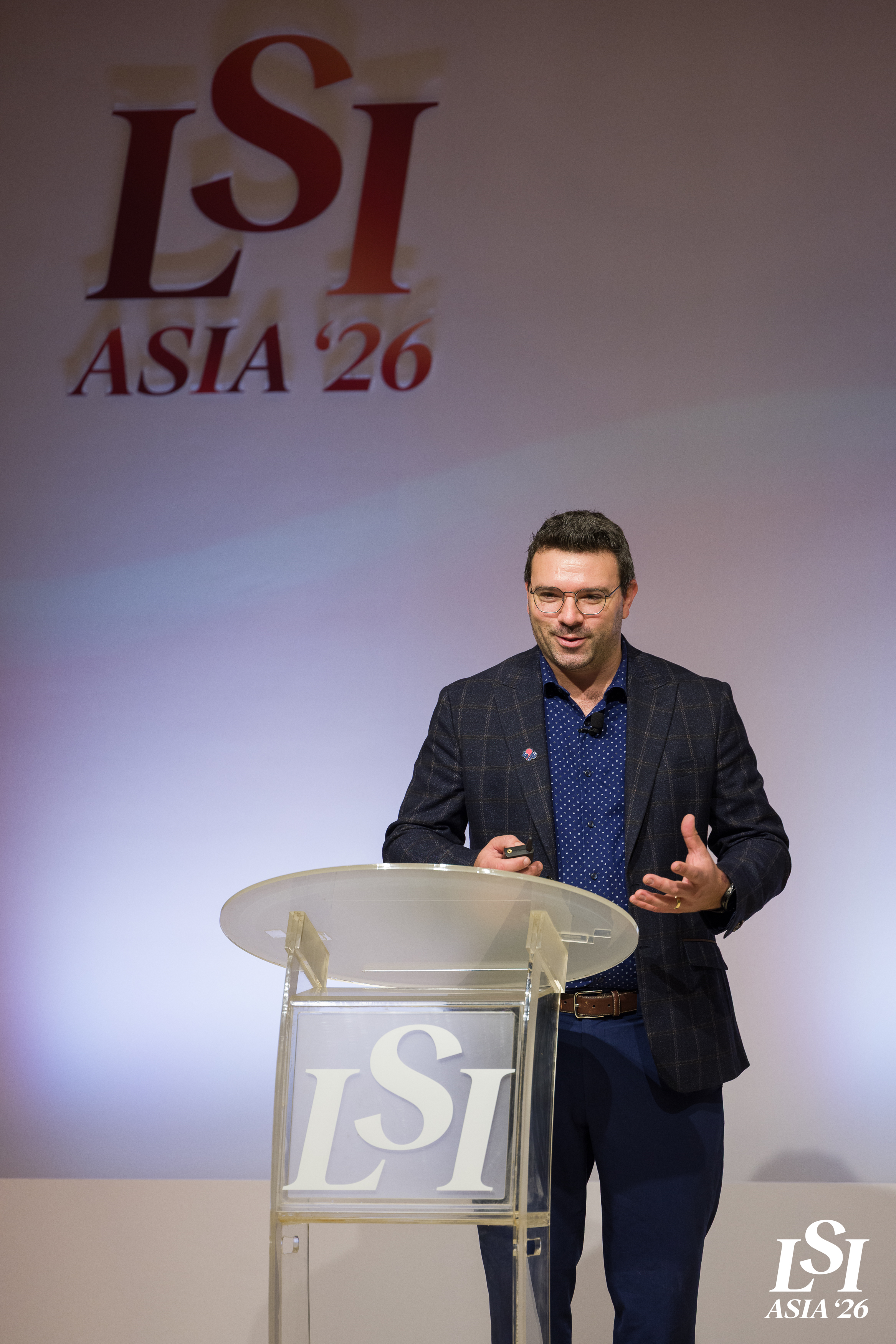 Michael Challenor presenting at LSI Asia 26