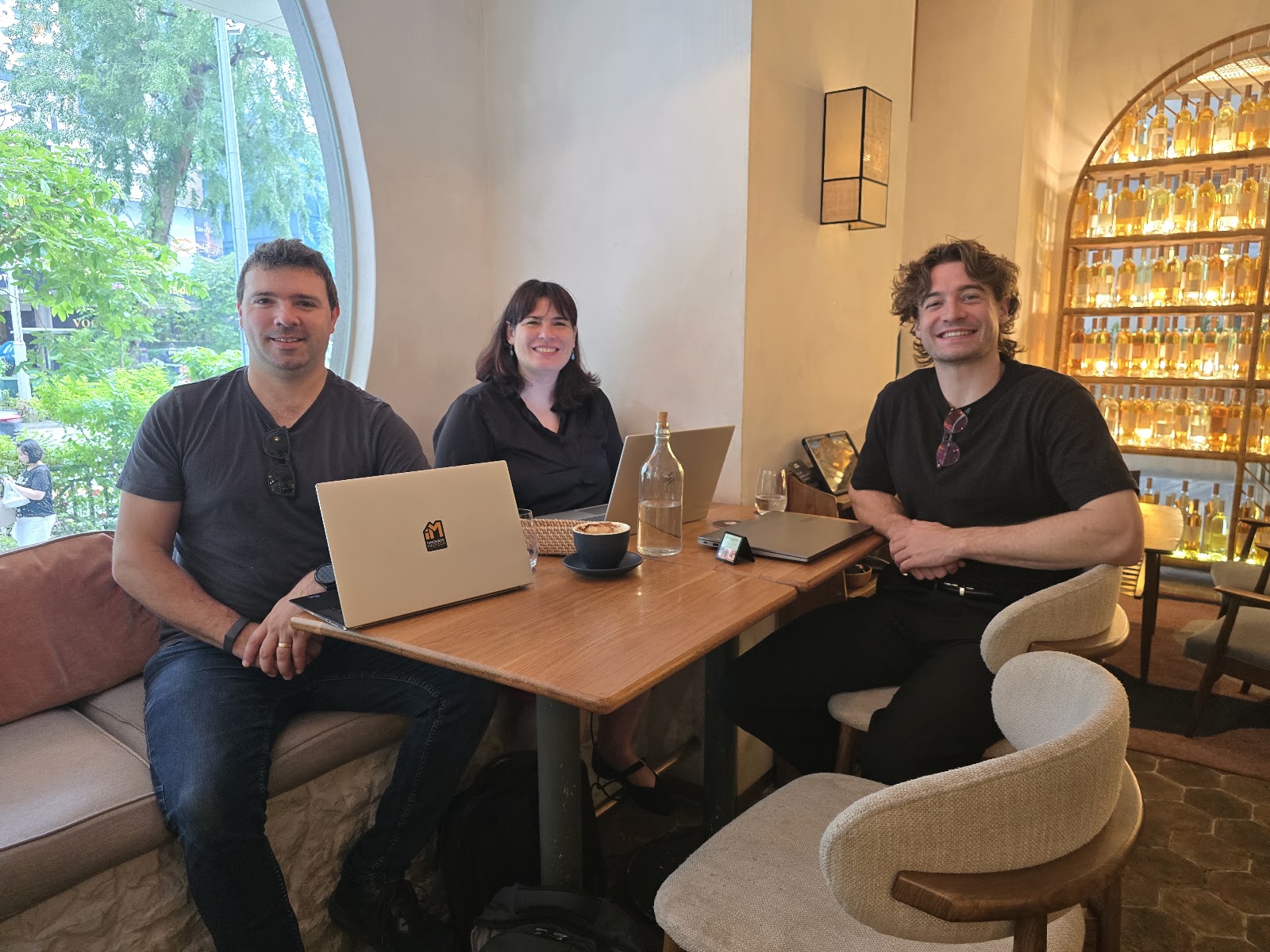 Innovate Medtech team having coffee before LSI Asia meetings