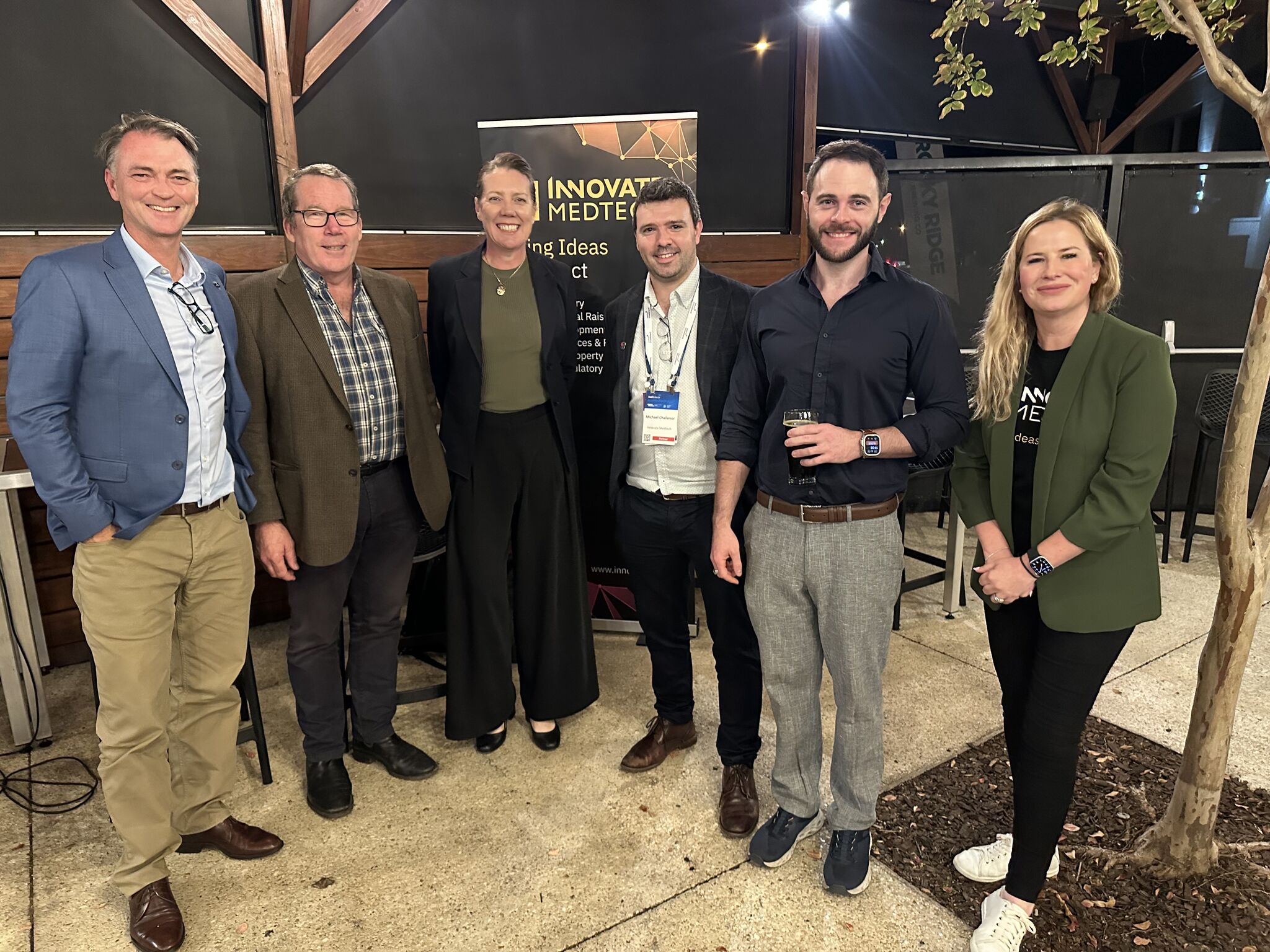 Off the Record Real Stories of Medtech panel members and Innovate Medtech team after the event