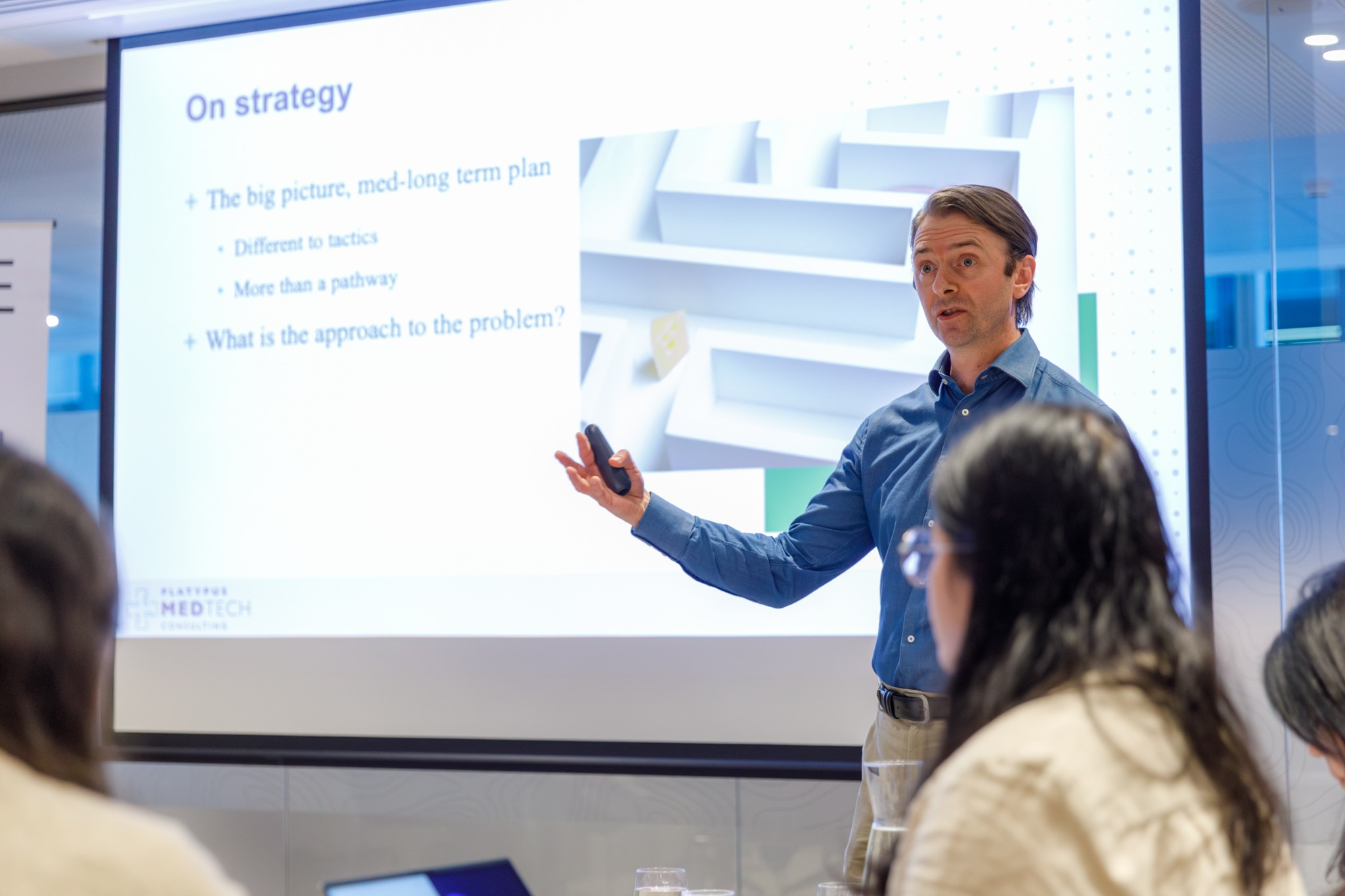 Lee Walsh presenting on regulatory strategy at the 2026 Innovate Medtech Masterclasses