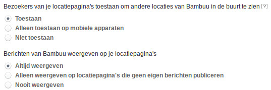 Facebook bedrijfslocaties