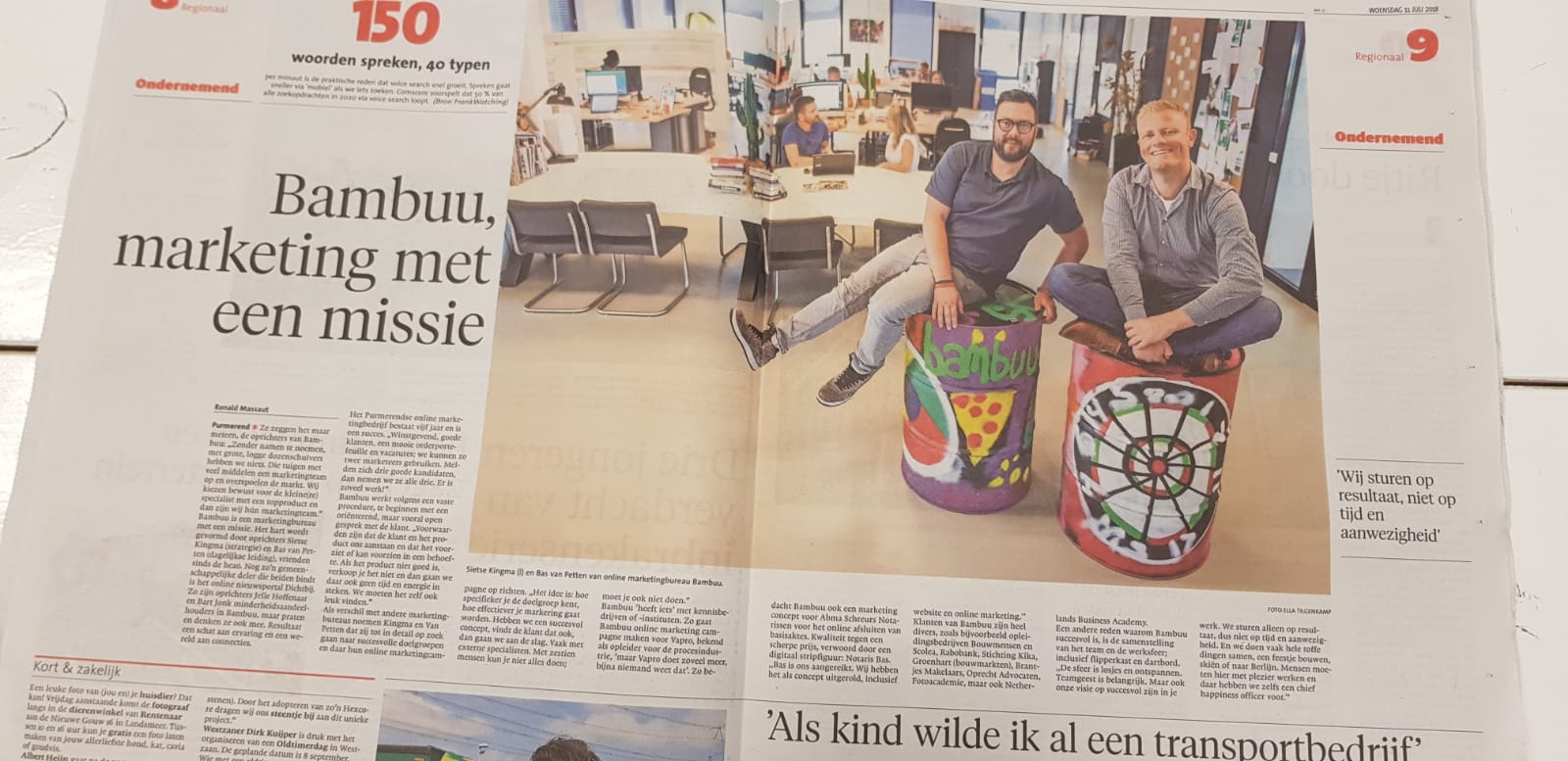 Interview Bas & Sietse van Bambuu in NHD