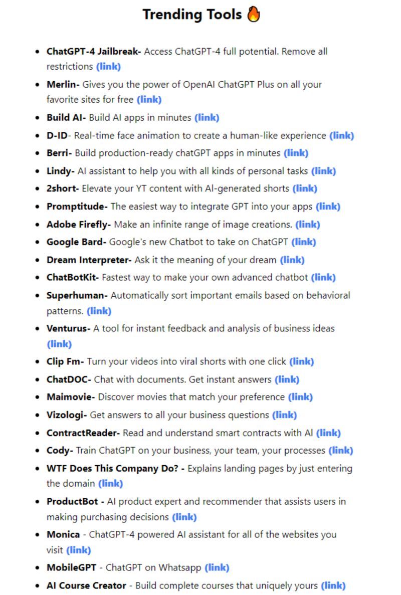 Trending AI Tools