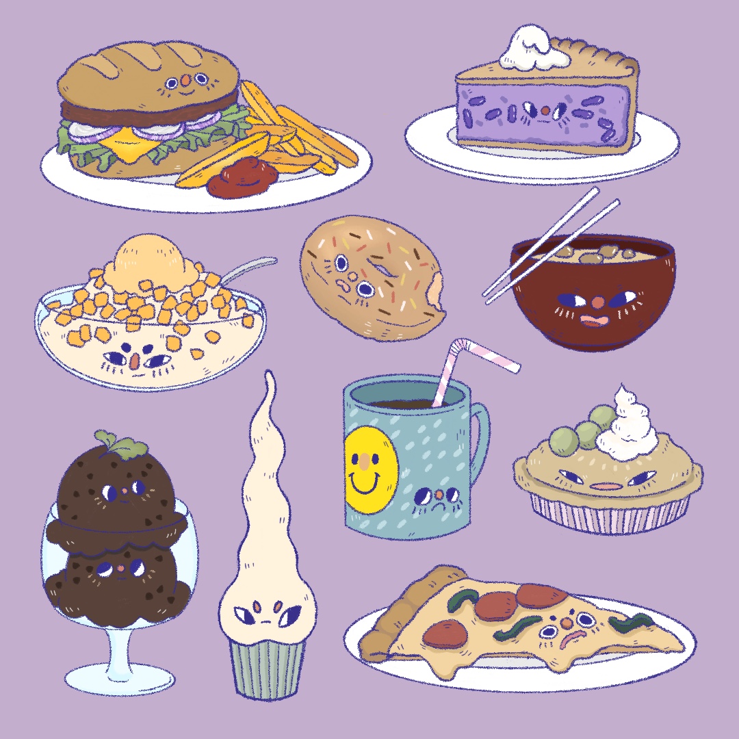 Images of what food would have been like in moments of life I did not live. 