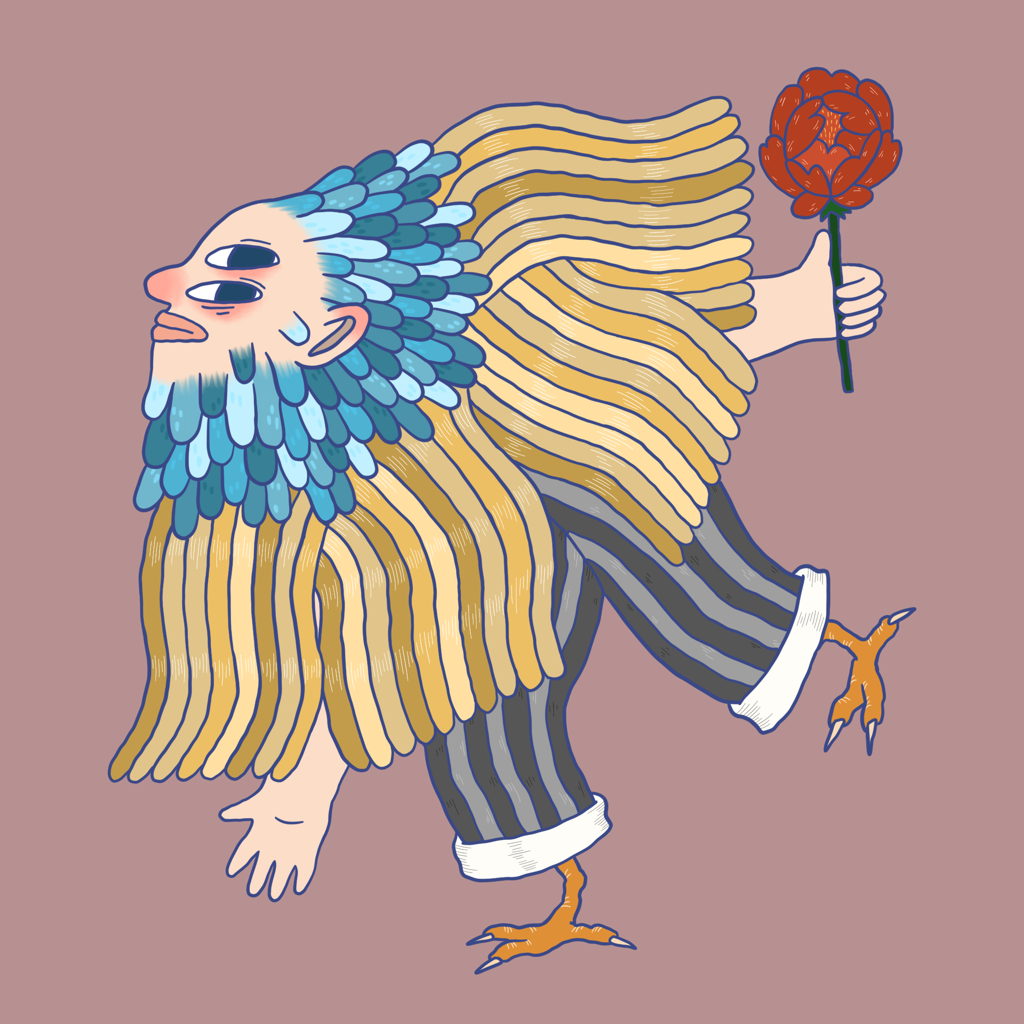 Inspired by the art style of @jesse.balmer on Instagram.