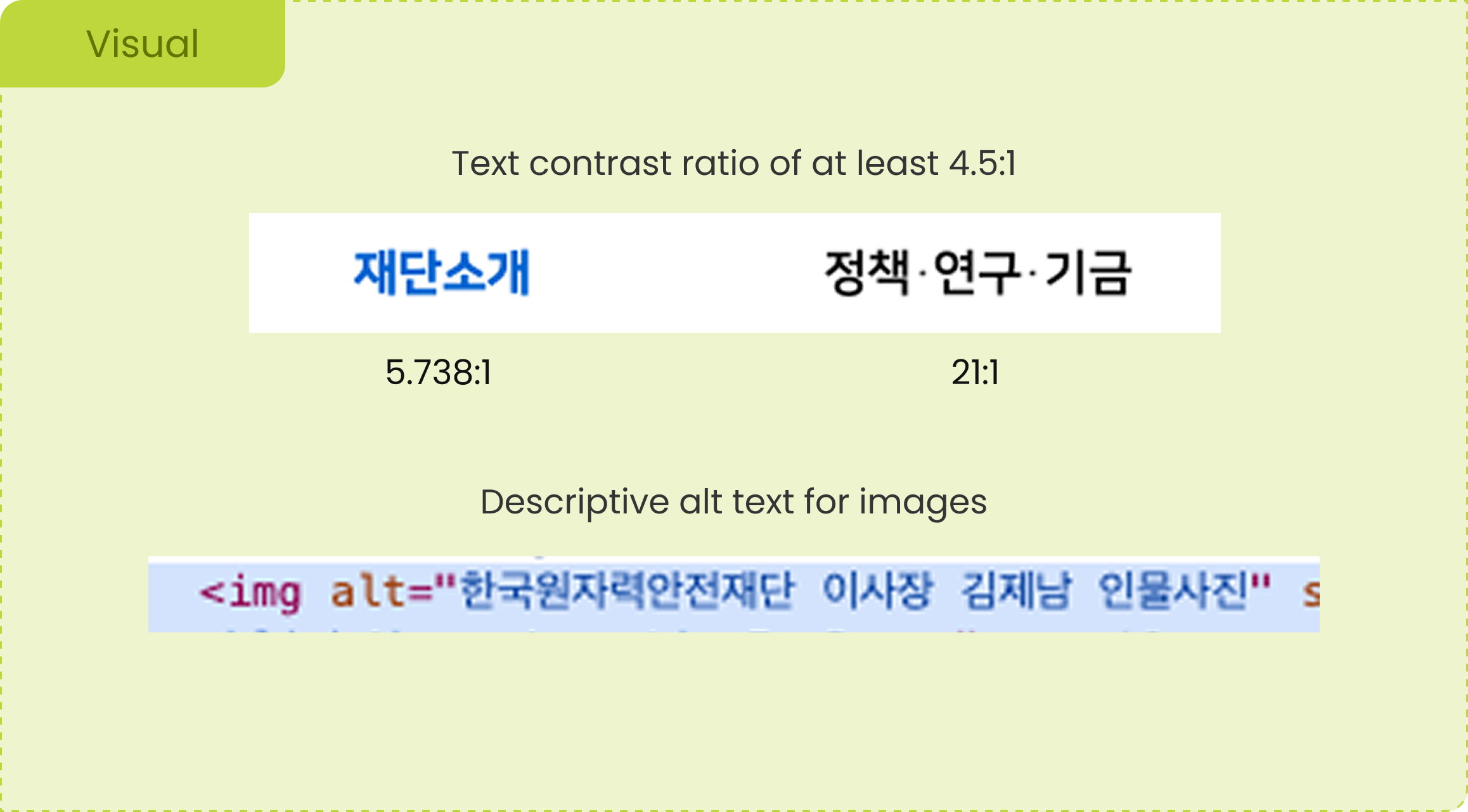 Accessibility visual-mobile
