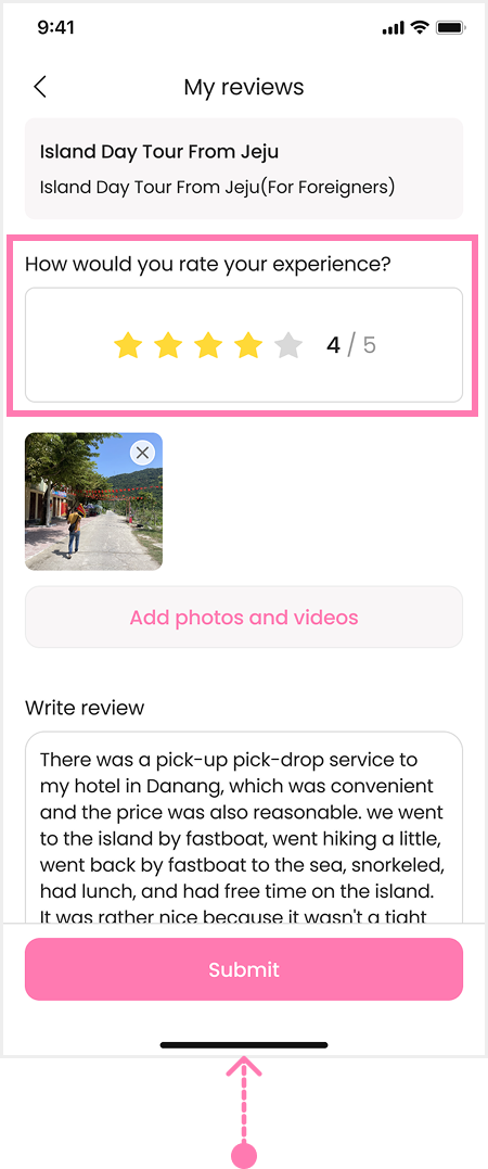 mvp scope decisions
1)reviews
MVP implementation image