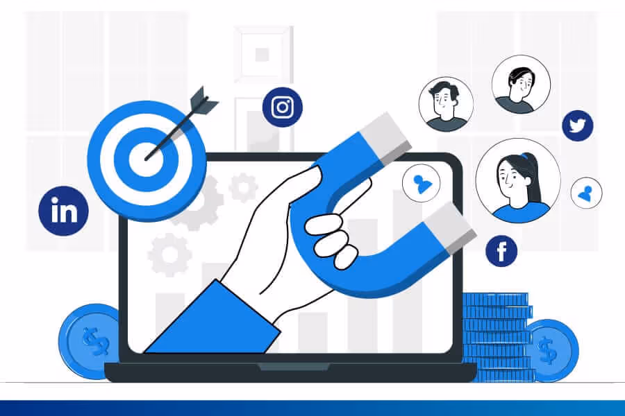 Magnet attracting social media users and engagement on digital platform