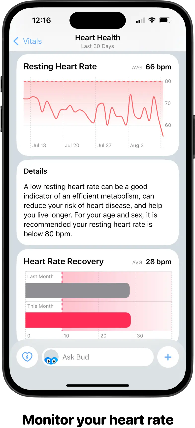 Monitor your heart rate