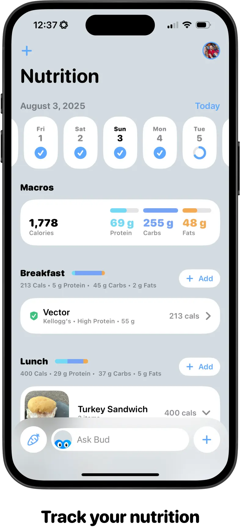 Track your nutrition