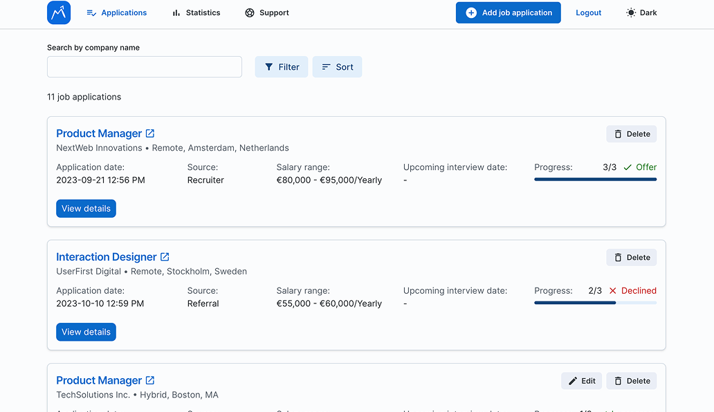 first launch screenshot