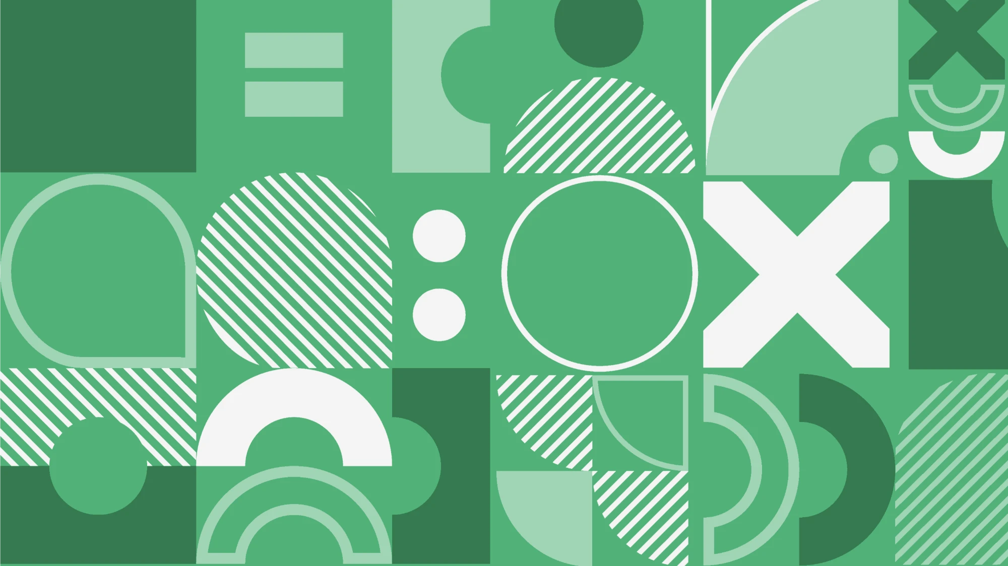 Kiddom Insights abstract geometric pattern in greens