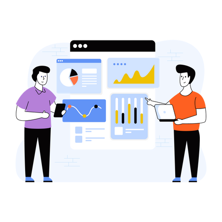 Digital marketing insights with graphs and metrics, showcasing data-driven strategies at Polar Vision Marketing.