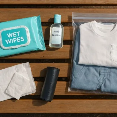 Wipes and spare outfit