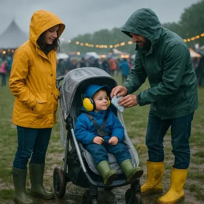Drying earmuff cushions in rain