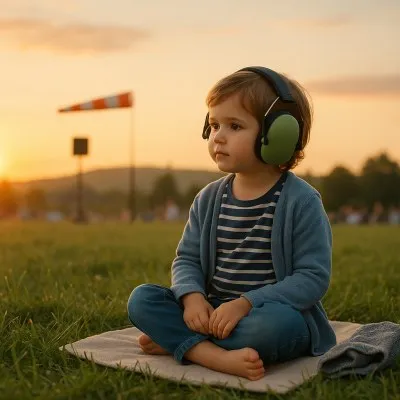 Grassy festival, checking wind direction