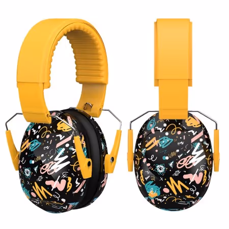 GE130 front and side view printed earmuffs