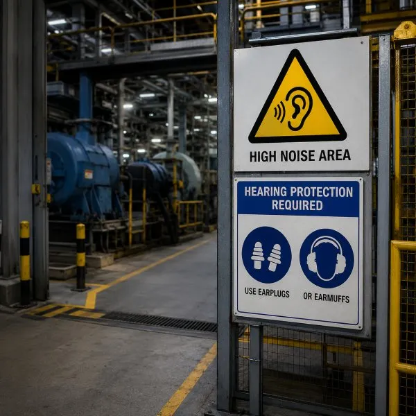 Hearing protection entry points for industrial zones and tasks