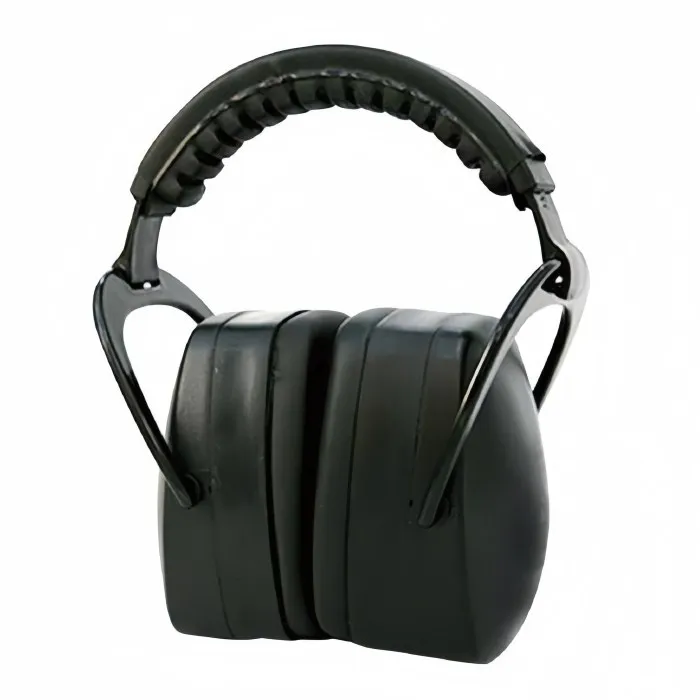 Black HQ-EF8G801 over-ear earmuffs with padded adjustable headband