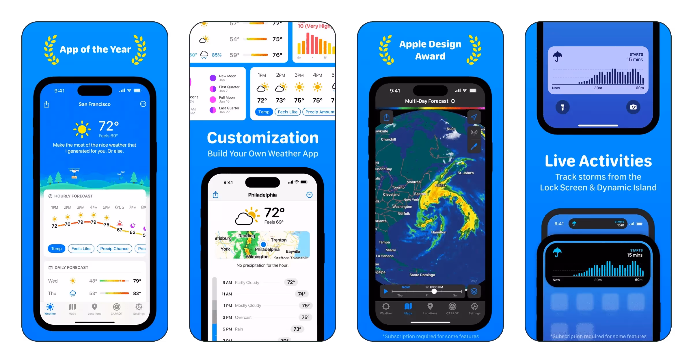 CARROT Weather: Alerts & Radar