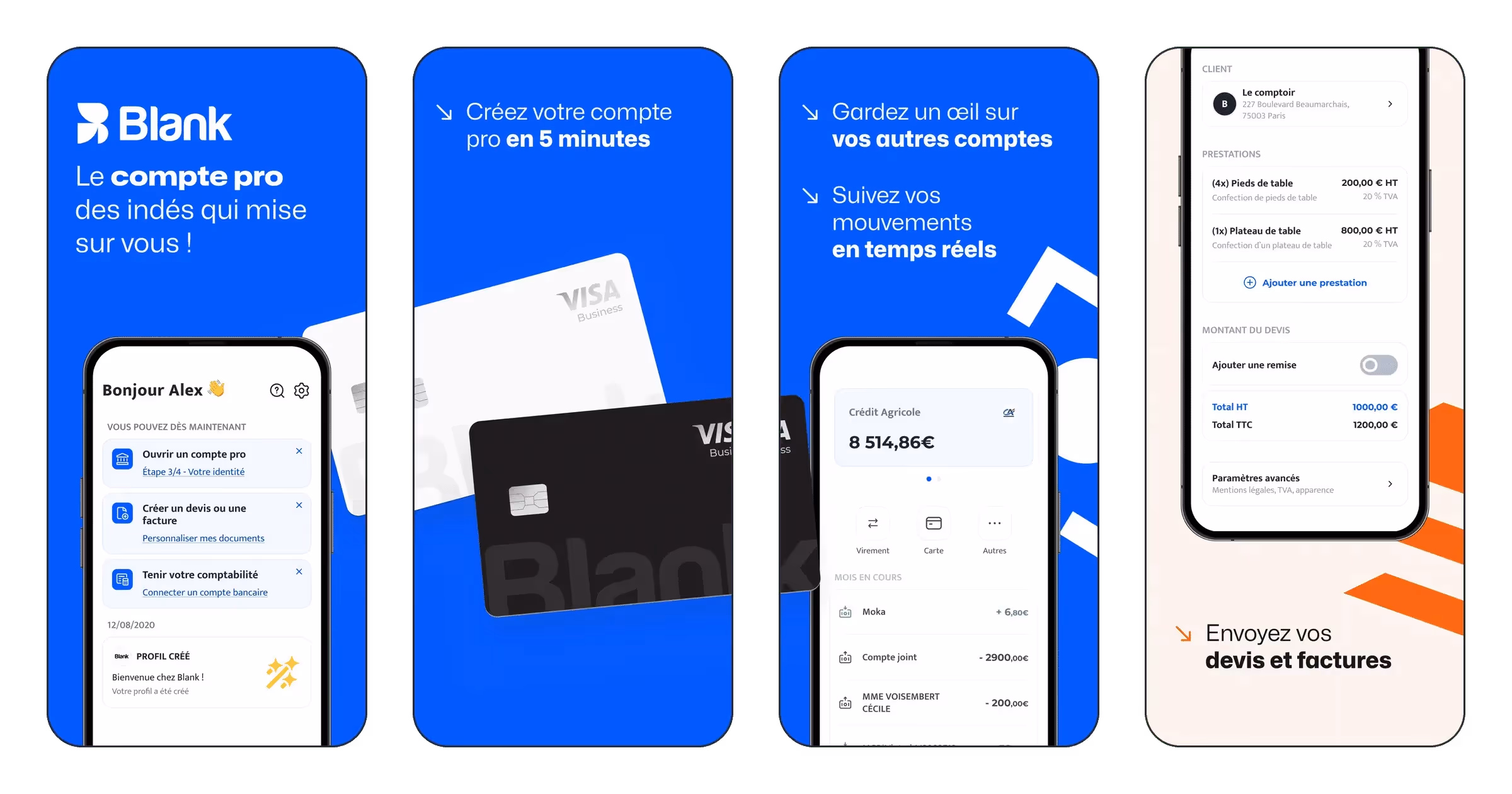 Blank - Compte professionnel