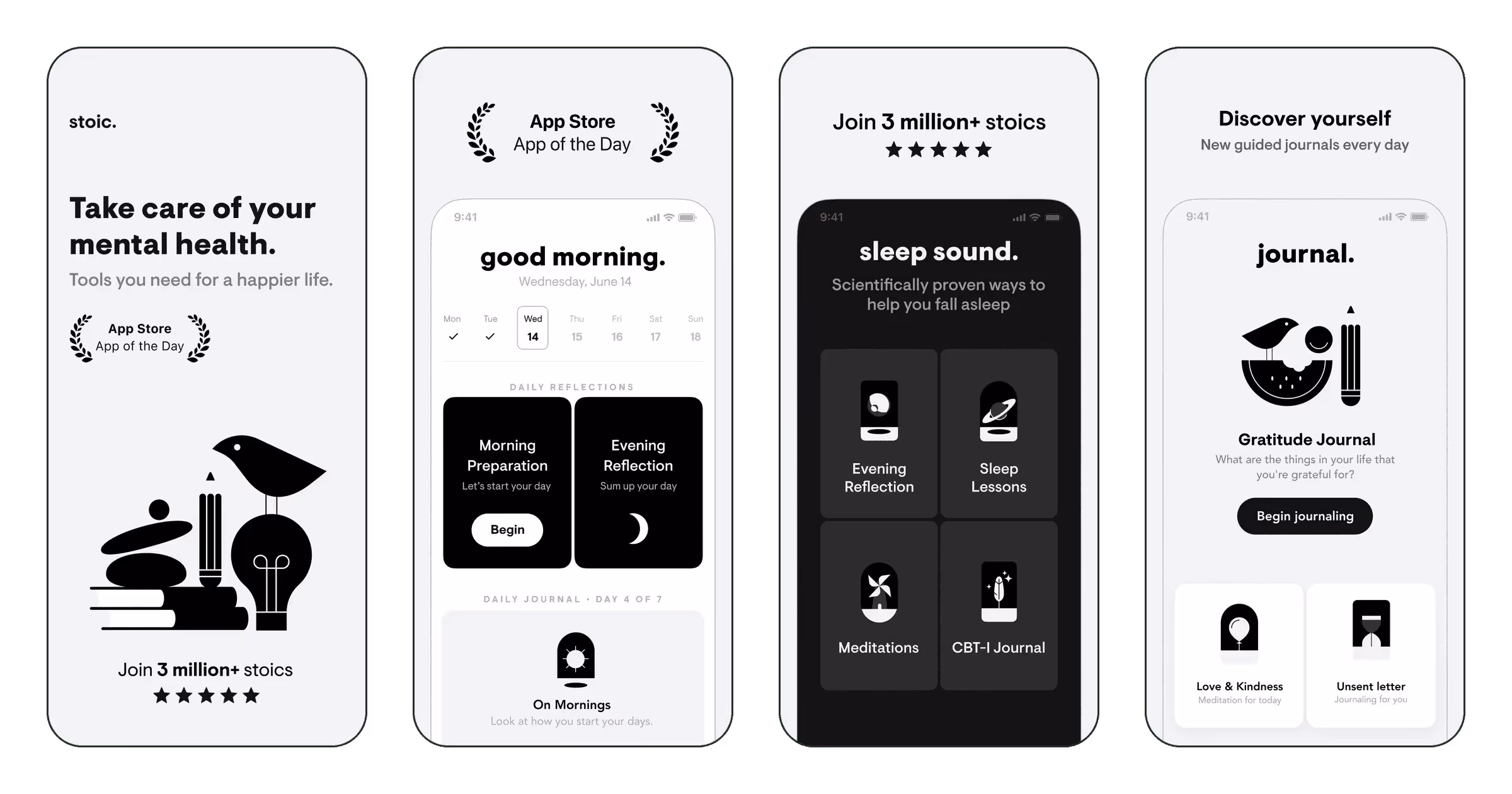 stoic. journal & mental health