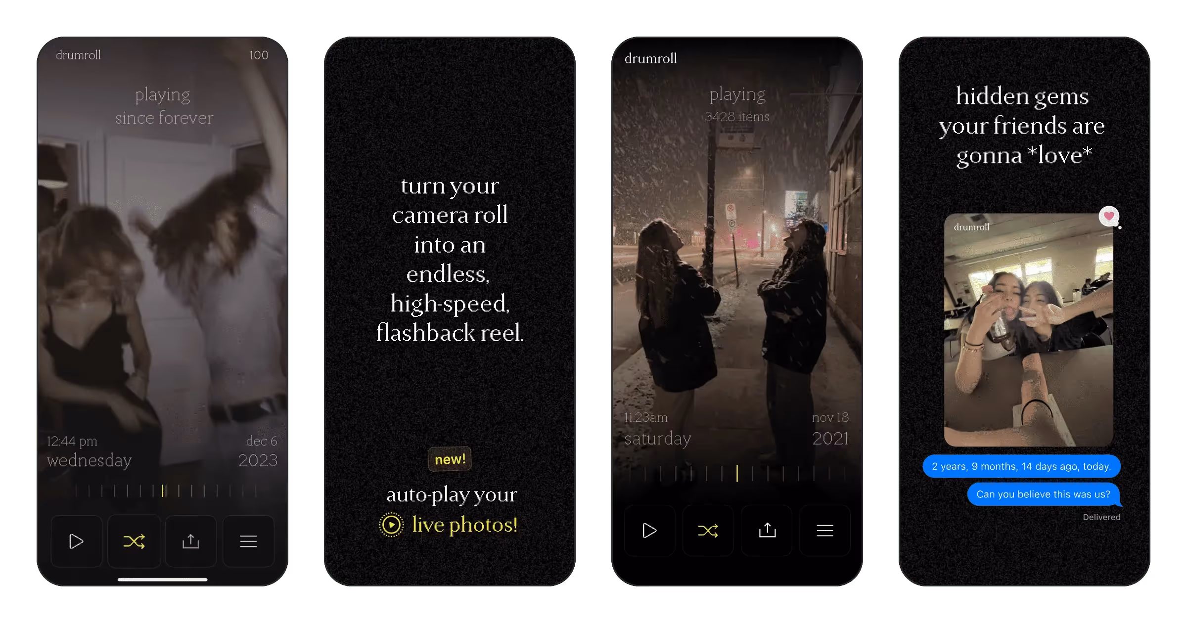 drumroll: see your life flash