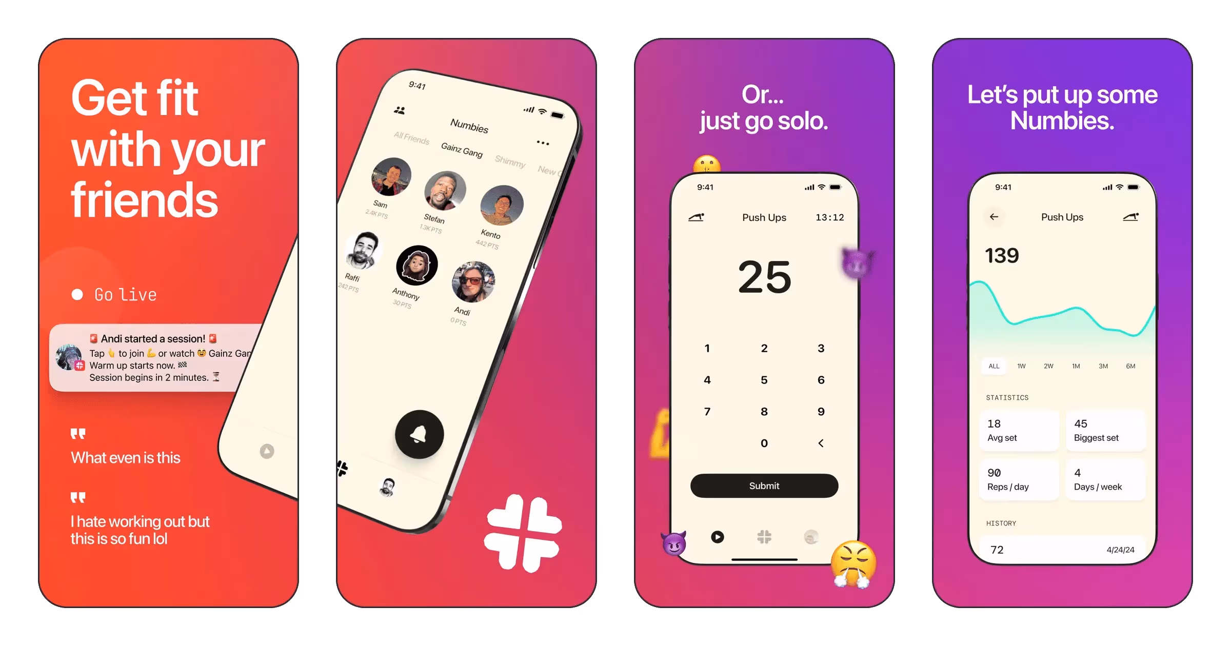 Numbies: Work Out with Friends