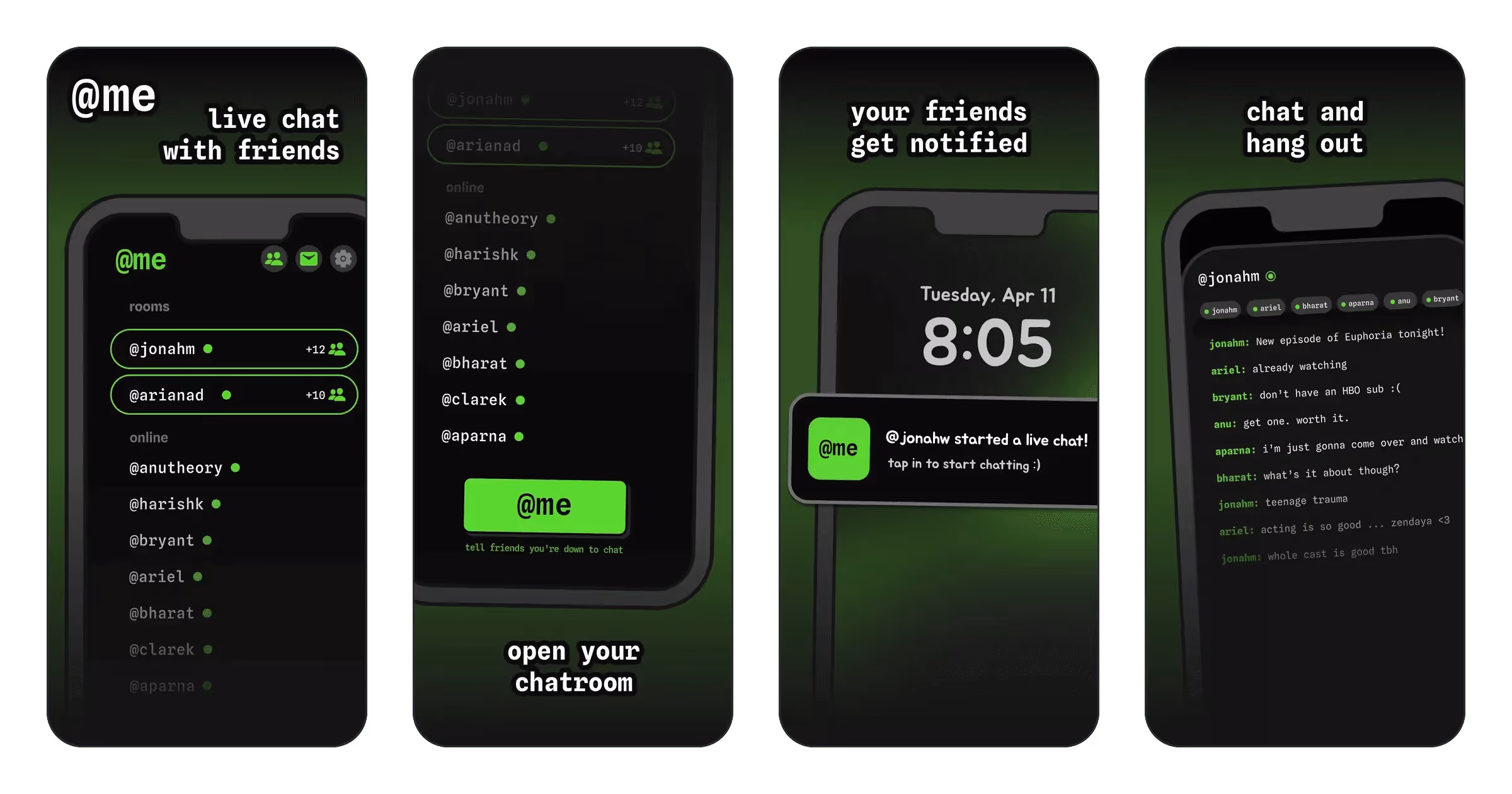 @me - live chat with friends