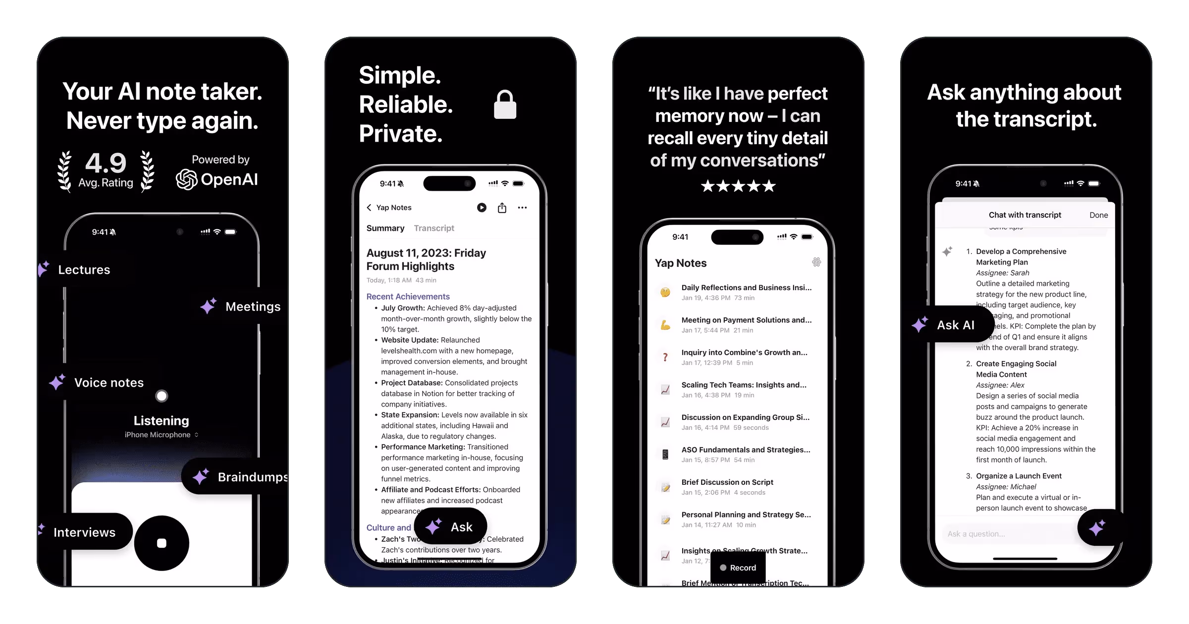 AI Note Taker - YapNote