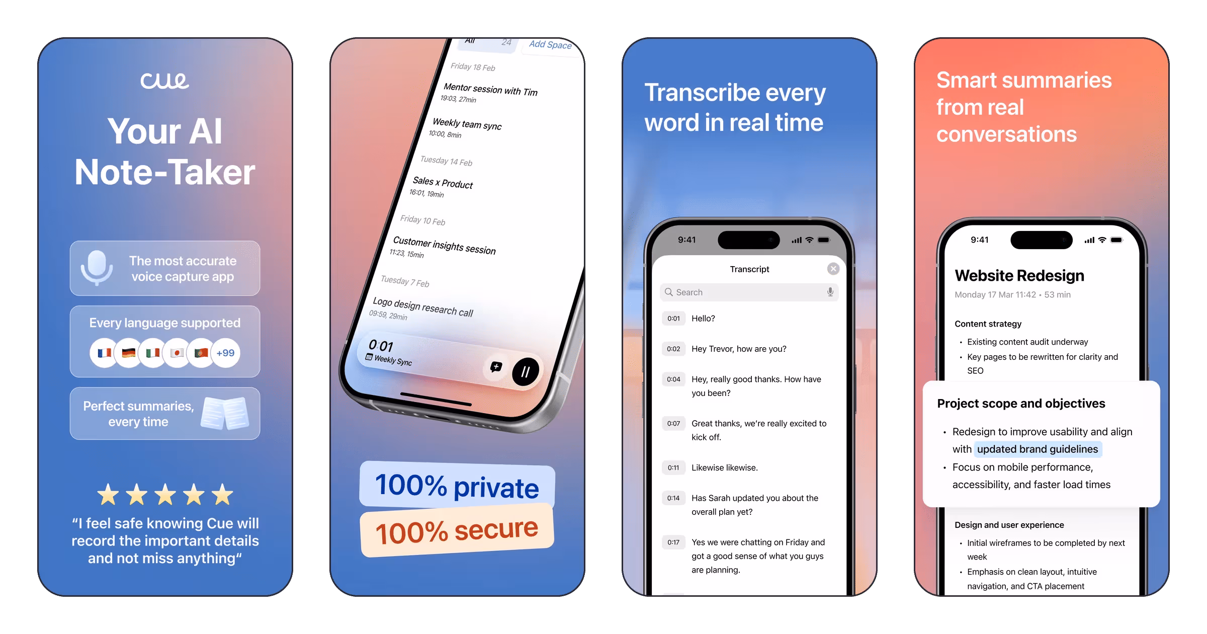 Cue - AI Meeting Notes
