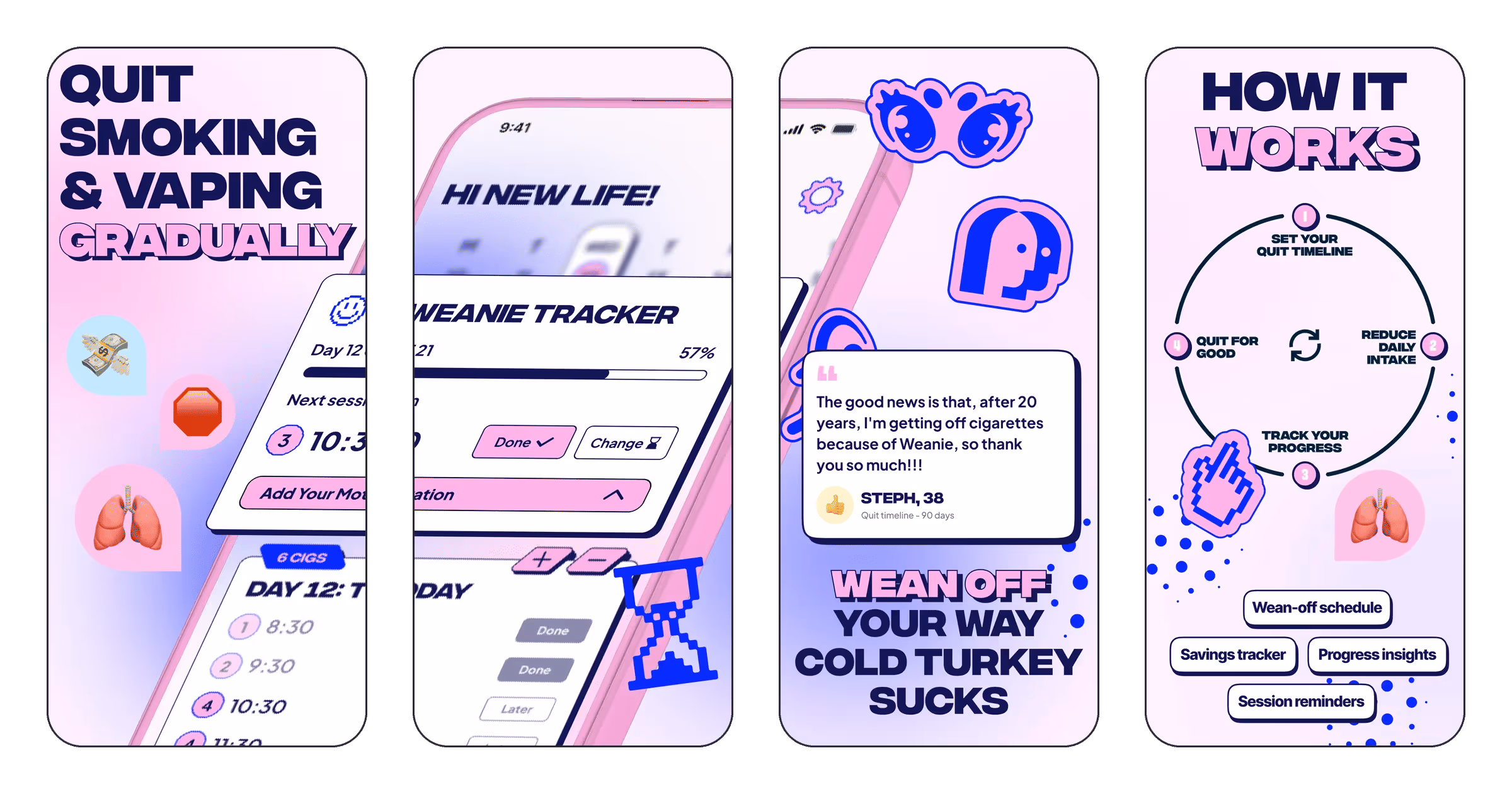 Weanie - Quit Smoking Tracker