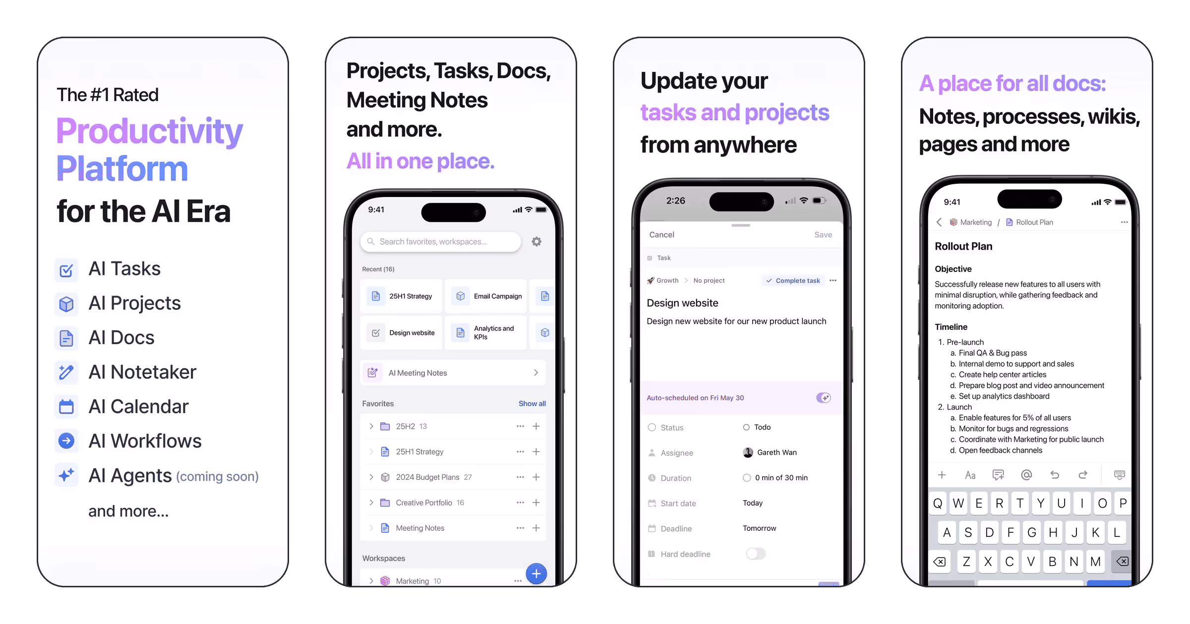 Motion: Tasks & AI Scheduling