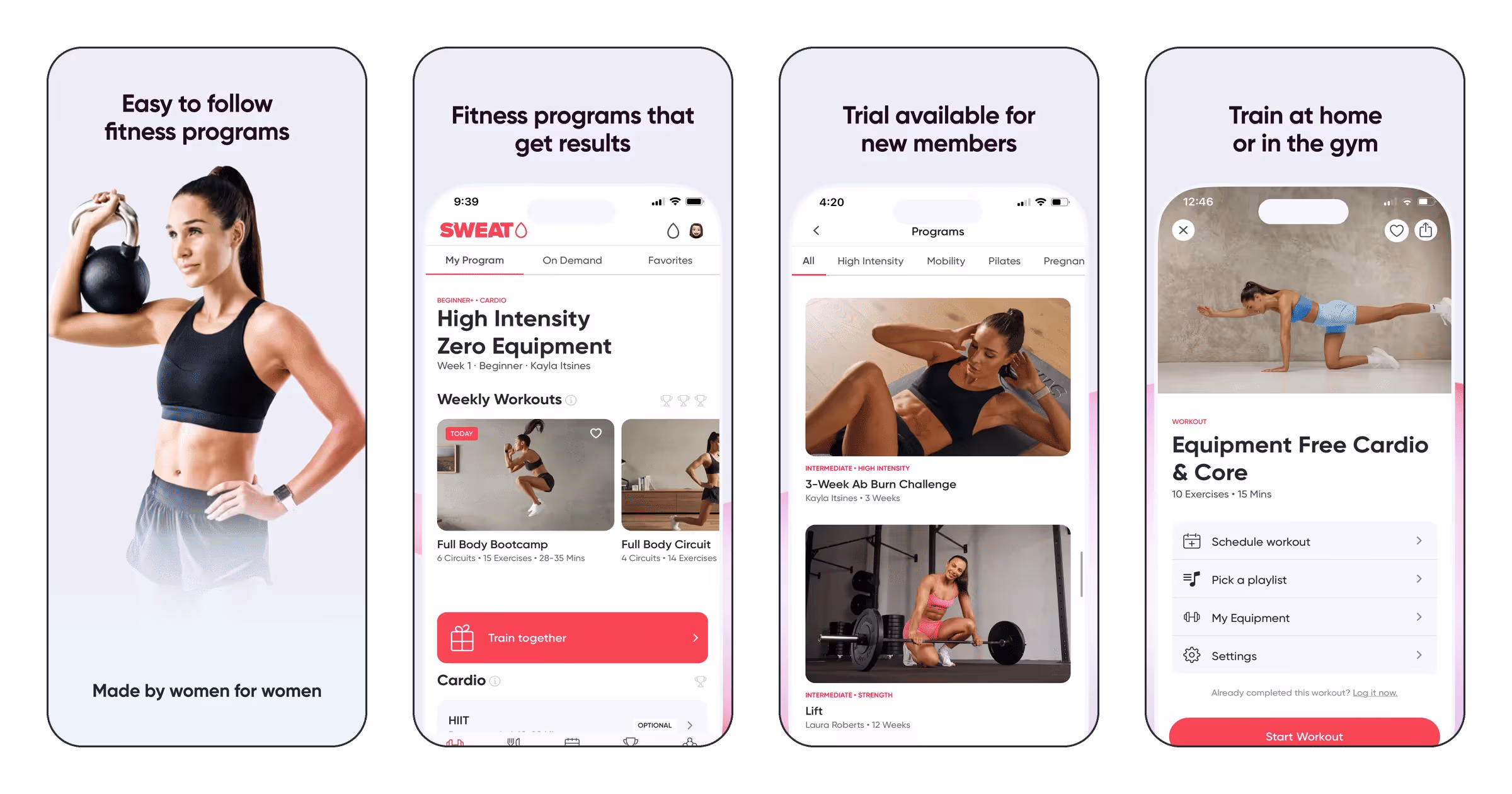 Sweat: Fitness App For Women
