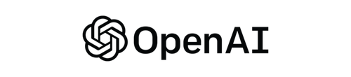 OpenAI logo with a hexagonal geometric design next to the text 'OpenAI' in a clean sans-serif font. - LUNARTECH