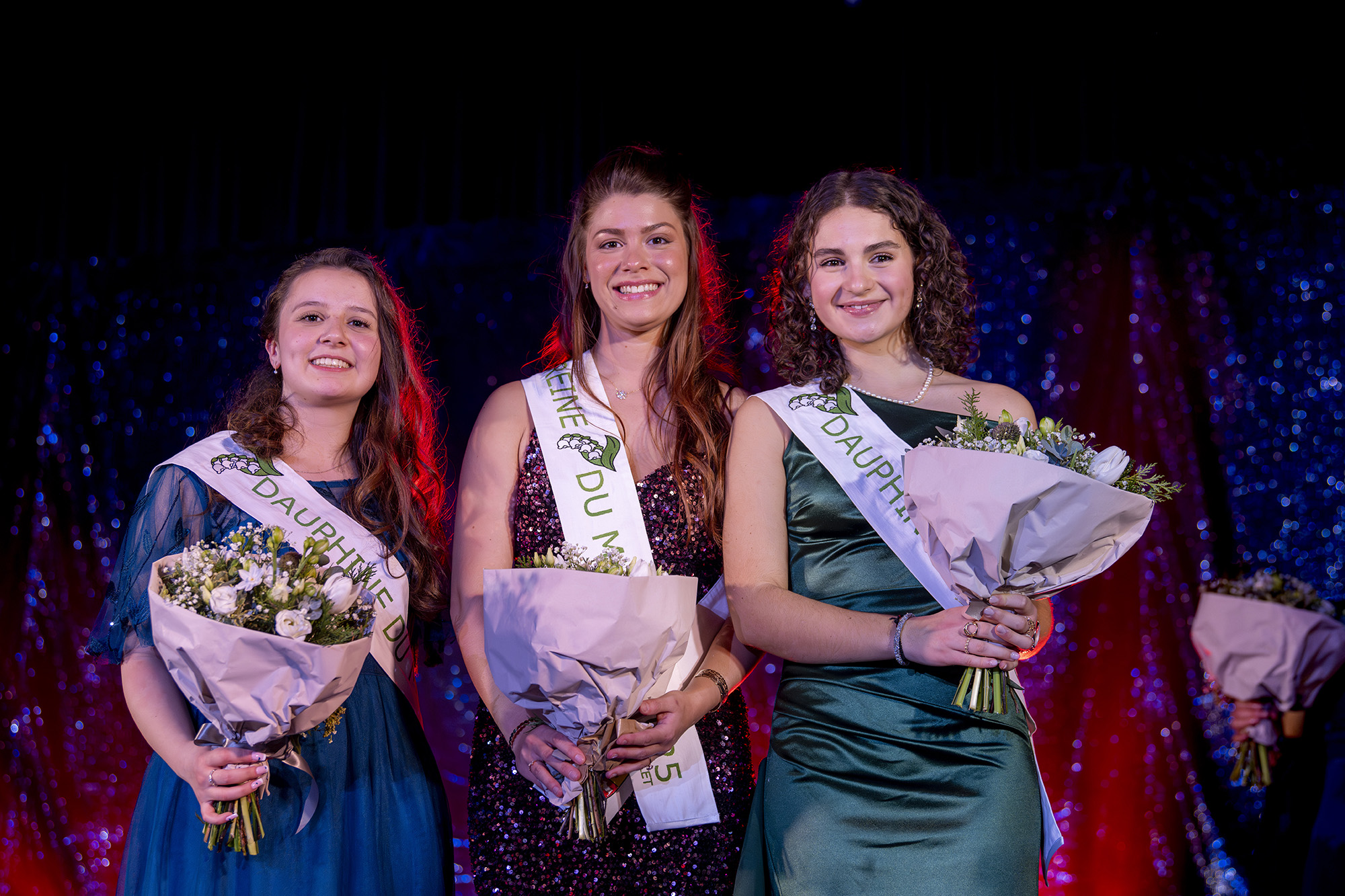 La Reine du Muguet 2025 entourée de ses dauphines (photo ville de Rambouillet)